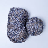 Gray + Brown Variegated Yarn - 2 Skeins