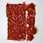 Red Variegated Textured Yarn - 1 Ball + Project