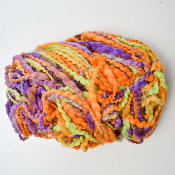 Colorful Variegated Thick-and-Thin Yarn - 1 Skein