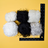 Black + White Yarn Bundle - 6 Balls