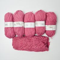 Pink Sirdar Snuggly Yarn - 5 Skeins + Project