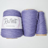 Lavender Purple Reflect Yarn Co New Zealand Wool Yarn - 3 Cones