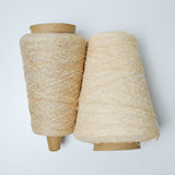 Tan Cotton + Linen Blend Textured Yarn - 2 Cones