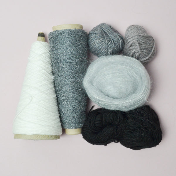 Gray Textured Yarn Bundle