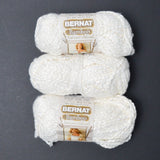 White Bernat Bamboo Yarn - 3 Skeins