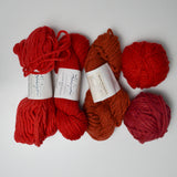 Red + Orange Halcyon Classic Wool Rug Yarn - 5 Skeins