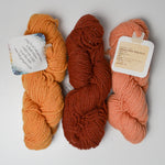 Orange + Brown Halcyon Bulky Deco Wool Rug Yarn - 3 Skeins