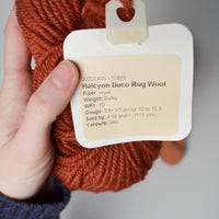 Orange + Brown Halcyon Bulky Deco Wool Rug Yarn - 3 Skeins