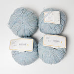 Light Blue Wool Yarn - 4 Balls