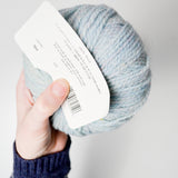 Light Blue Wool Yarn - 4 Balls