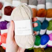 Rainbow Purl Soho Linen Quill Mini Yarn Bundle + Partial Project