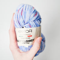 Variegated Etrofil Baby Cashmere Yarn - 2 Skeins