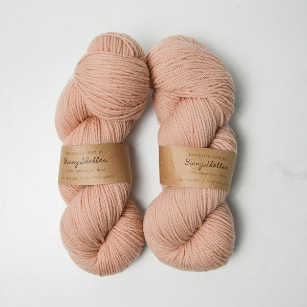 Muted Pink Ginny Sheller American Wool Yarn - 2 Skeins