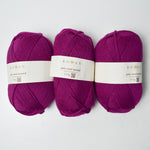 Magenta Rowan Pure Wool Worsted Yarn - 3 Skeins