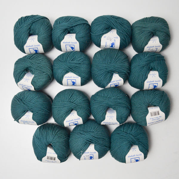 Teal Elsebeth Lavold Cable Cotton Yarn - 15 Balls