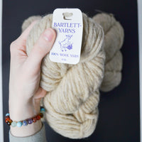 Light Brown Bartlett Yarns Bulky Wool Yarn - 4 Skeins