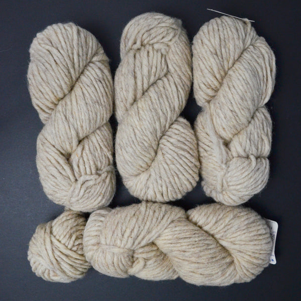 Light Brown Bartlett Yarns Bulky Wool Yarn - 4 Skeins