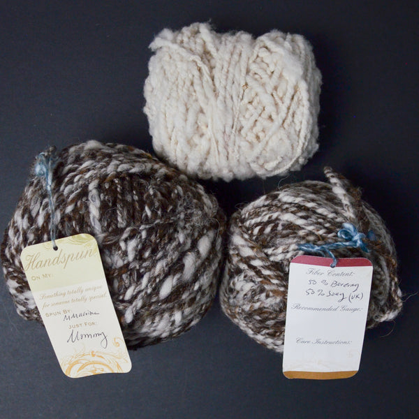 Bulky Handspun Wool Yarn - 3 Balls