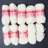 White Icelandic Soft Spun Wool Yarn - 10 Skeins