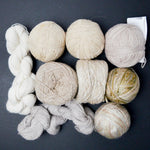 Mixed Neutral Wool + Natural Fiber Yarn Bundle - 10 Skeins