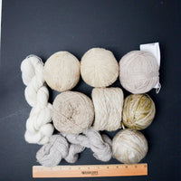 Mixed Neutral Wool + Natural Fiber Yarn Bundle - 10 Skeins