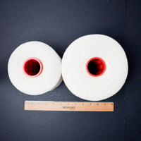 White Lace Weight Yarn - 2 Cones