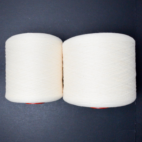 White Lace Weight Yarn - 2 Cones