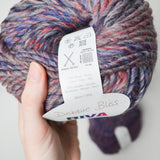 Dark Purple Variegated Debbie Bliss Riva Wool + Acrylic Blend Yarn - 6 Skeins