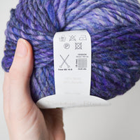 Purple + Blue Debbie Bliss Riva Wool + Acrylic Blend Yarn - 4 Skeins