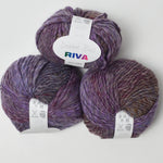 Purple Debbie Bliss Riva Wool Yarn - 3 Skeins