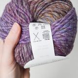 Purple Debbie Bliss Riva Wool Yarn - 3 Skeins