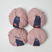 Light Pink Jaeger Chamonix Angora, Wool + Polyamide Blend Yarn - 4 Balls