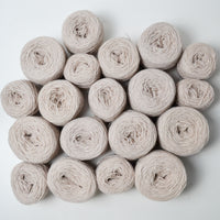 Beige Off-White Wool Rug Yarn - 19 Balls