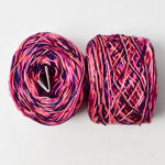 Pink + Purple Dyetastic Variegated Superwash Merino Sock Yarn - 2 Cakes
