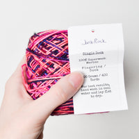 Pink + Purple Dyetastic Variegated Superwash Merino Sock Yarn - 2 Cakes