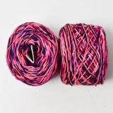 Pink + Purple Dyetastic Variegated Superwash Merino Sock Yarn - 2 Cakes