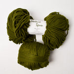 Olive Green Nature Spun 3-Ply Wool Yarn - 2 Skeins