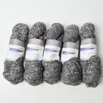 Gray Tweed Arranmore Donegal Heritage Wool, Cashmere + Silk Blend Yarn - 5 Skeins