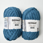 Blue Spruce Bernat Blanket Big Polyester Yarn - 2 Skeins