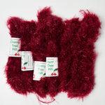 Burgundy Cherry Tree Hill Fun Fur Novelty Yarn - 6 Skeins