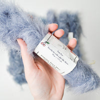 Blue-Gray Cherry Tree HIll Fun Fur Novelty Yarn - 8 Skeins