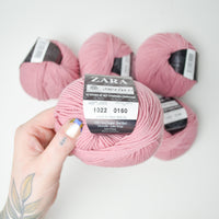 Light Pink Filatura di Crosa Zara Wool Yarn - 6 Balls