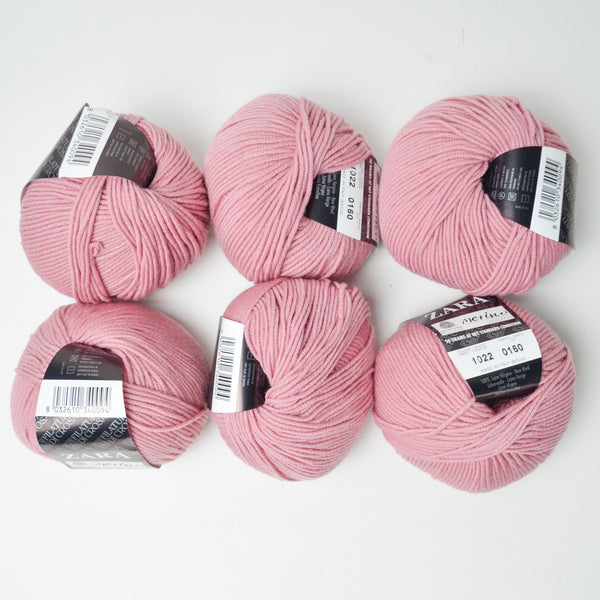 Light Pink Filatura di Crosa Zara Wool Yarn - 6 Balls