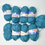 Teal Pingouin Familia 50 Acrylic Yarn - 8 Skeins + Extra