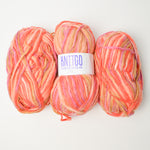 Orange + Pink Variegated Knitgo Acrylic Yarn - 3 Skeins