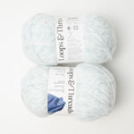 Light Blue Loops + Threads Heathered Tweed Polyester Blend Yarn - 2 Skeins