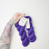 Deep Blue Purple Cascade Yarns Heritage Wool + Nylon Blend Yarn - 2 Skeins