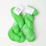 Bright Green Lady Dye Yarns Superwash Merino Wool Fingering Weight Yarn - 2 Skeins