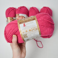 Hot Pink Vanna's Choice Yarn - 5 Skeins