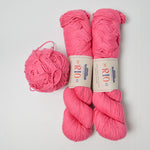 Pink Rio Cotton + Acrylic Blend Yarn - 2 Skeins + Extra